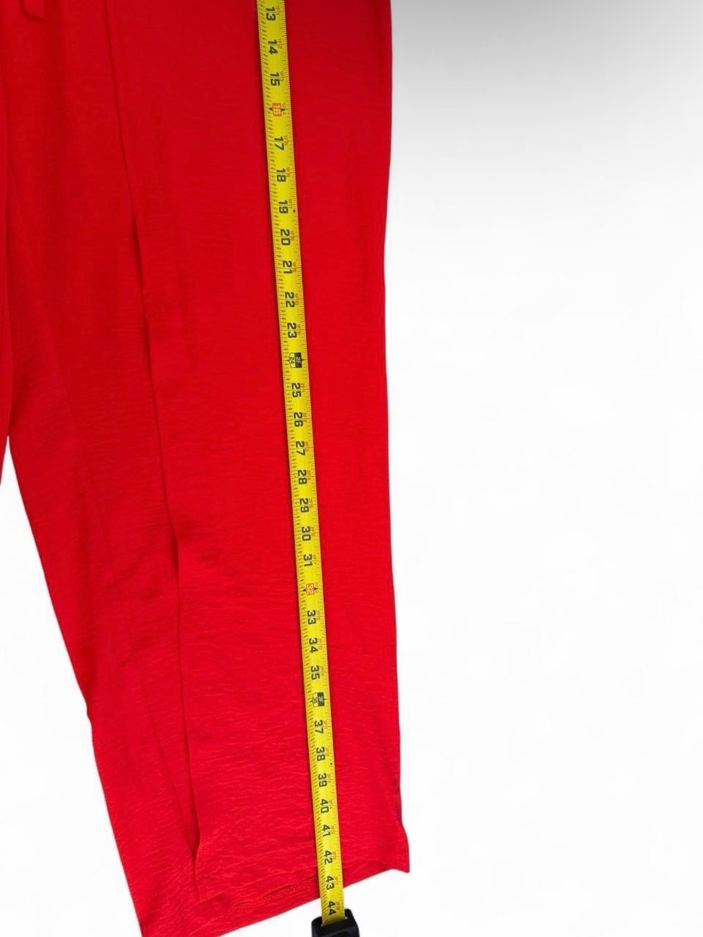 Wide Leg Women's Pants in Bright Red - Picture 6 of 7
